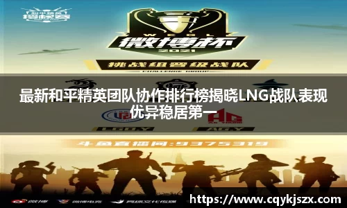 最新和平精英团队协作排行榜揭晓LNG战队表现优异稳居第一